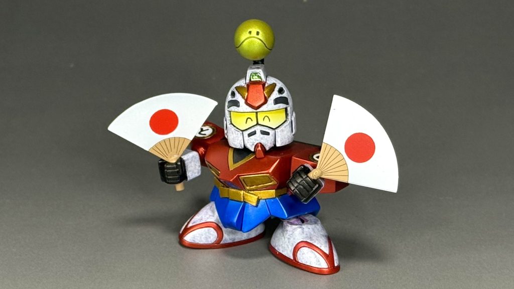 以前、新殺駆用に作った日の丸扇子と。とてもしっくりきます。