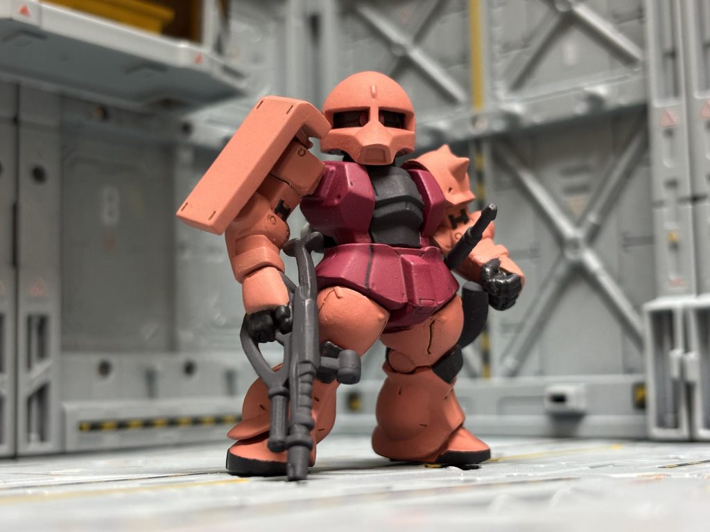 あれ…？？なんか、思うてたんと違う…。んー、なんて言うか…ゴリマッチョ…？チンピラみたいなザクIになっちゃったかな…？？&nbsp;