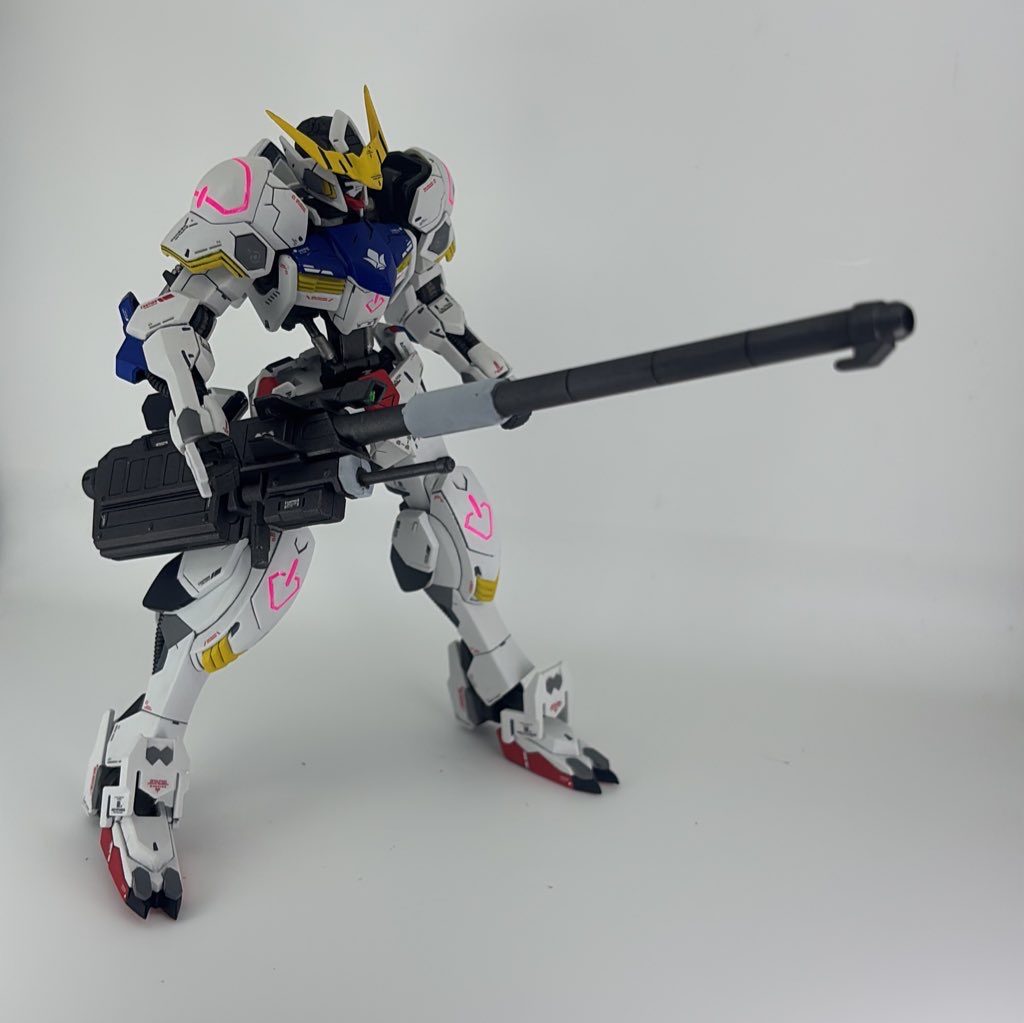 滑空砲はシールは使わずに塗装で塗分けてます。ただ下地を手抜したせいで少しくらい色合いになってしまいました。