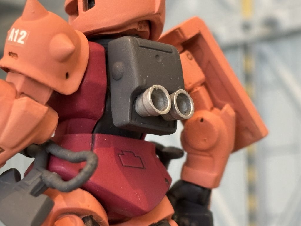 デフォルトでは、ランドセルにバーニアがなかったので、『いつも頼りにしてますコトブキヤパーツ』で補完！ちょっと気に入ってるよね、ここ。