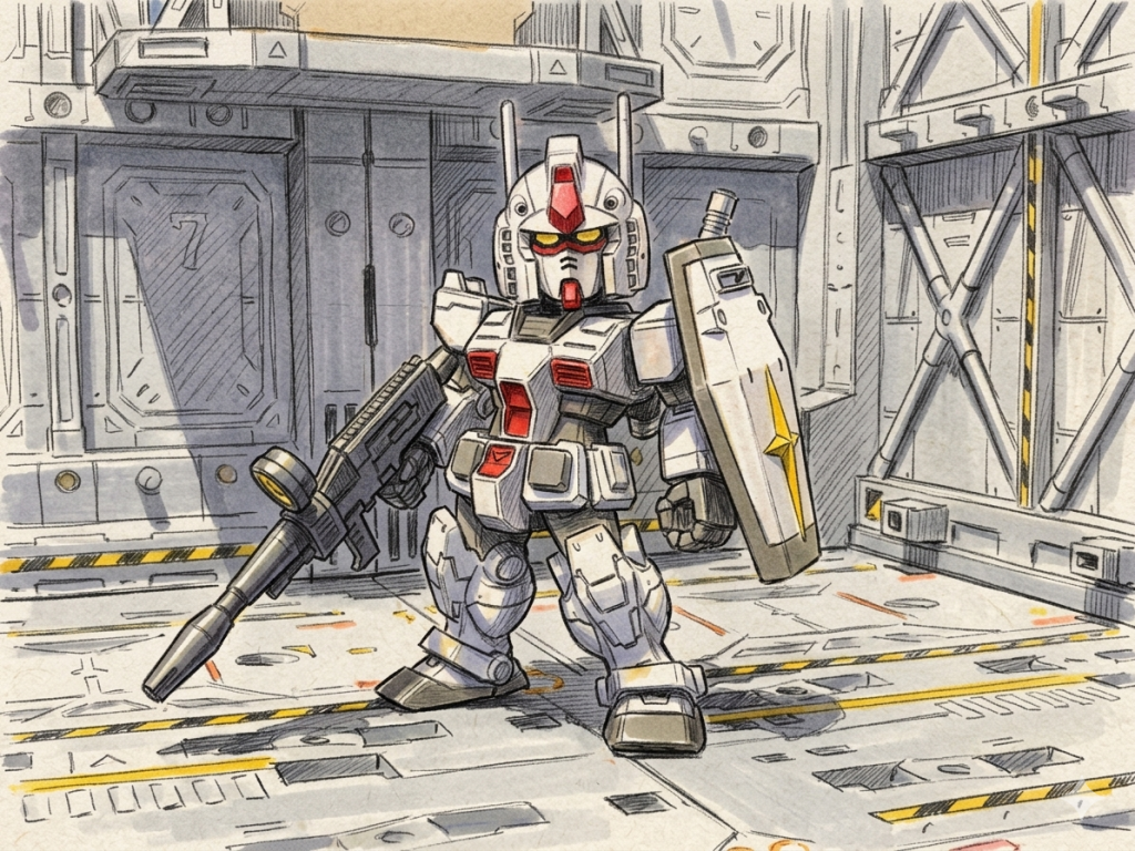 幻の姿！RX-78-02 GUNDAM  ロールアウトカラー