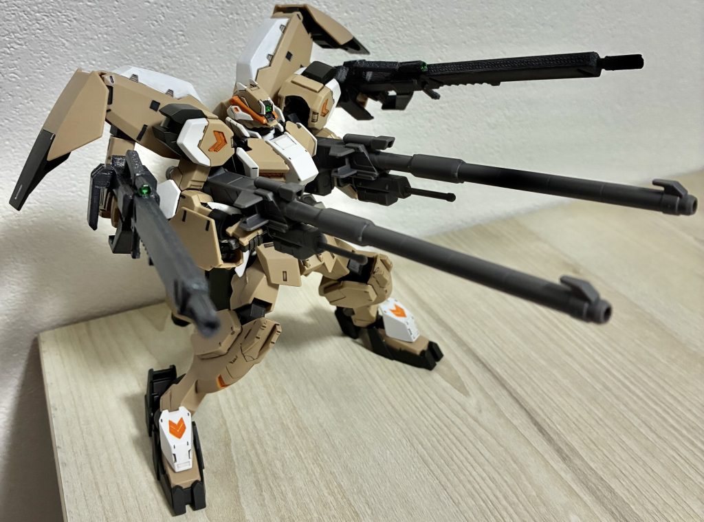 一応精密射撃頭部も塗り分けしました