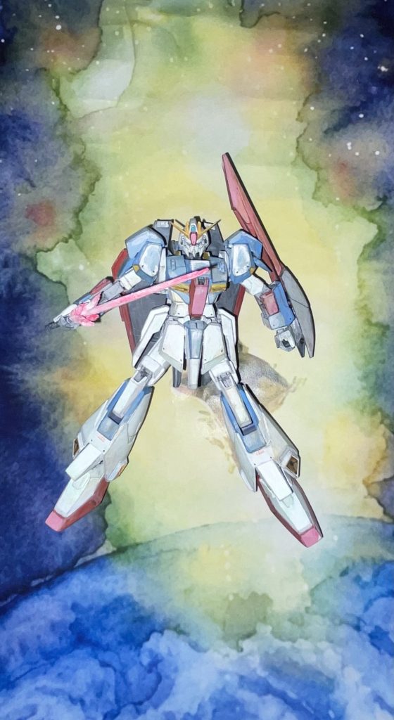 ゼータガンダム　イラスト風 全塗装