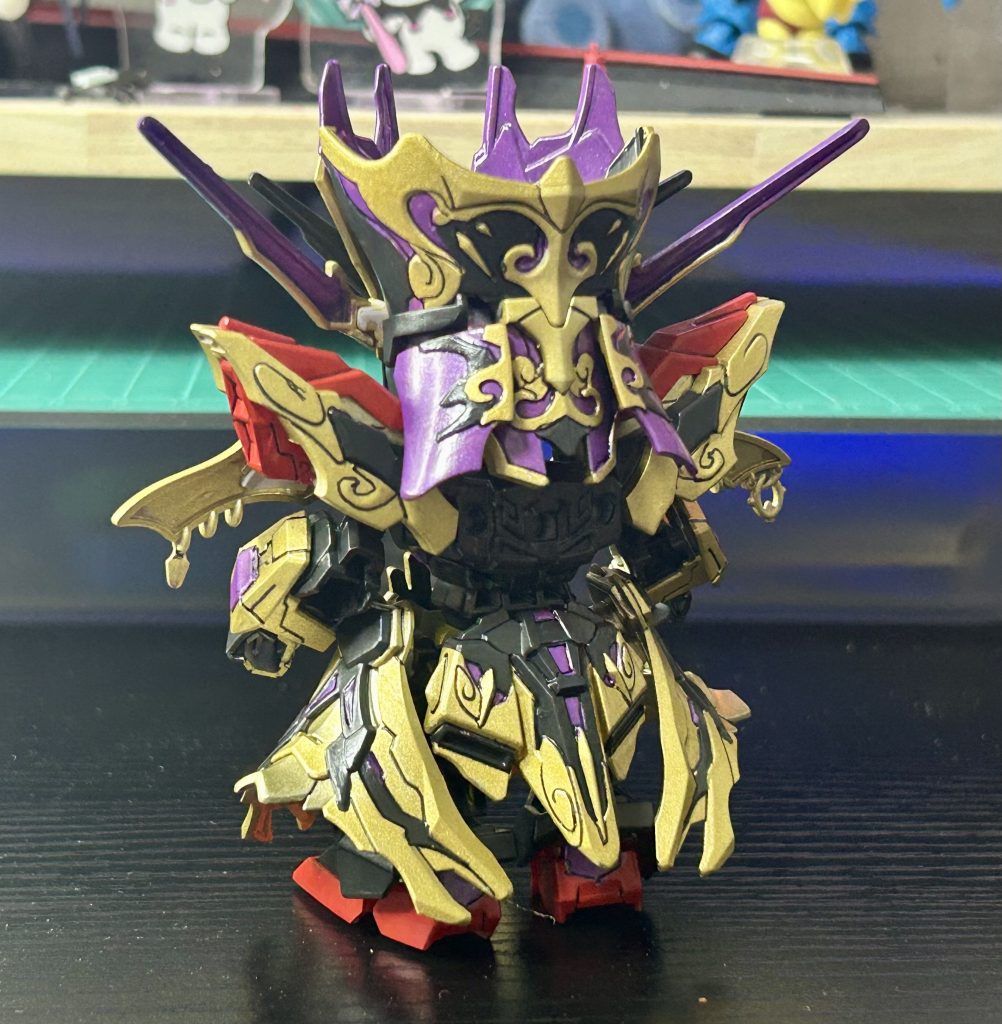 後頭部等もしっかり塗り分け致しました！紫って一番好きな色だから入ってると嬉しい(◍︎´꒳`◍︎)この紫はステラパープルなんだけど何回も塗り重ねるのが大変でしたけど、頑張ったかいはあるかな！