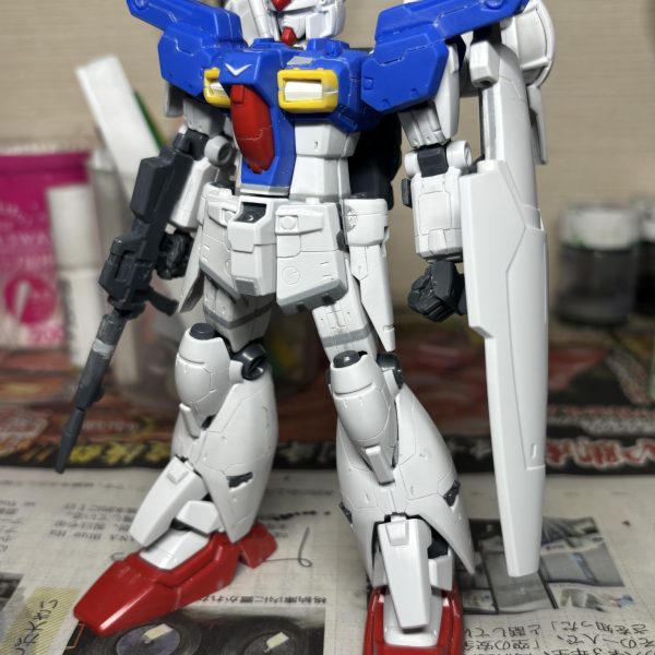 HGUCフルバーニアン制作中です。基本工作があらかた終わりサフ前状態で一旦投稿させていただきました。（2枚目）