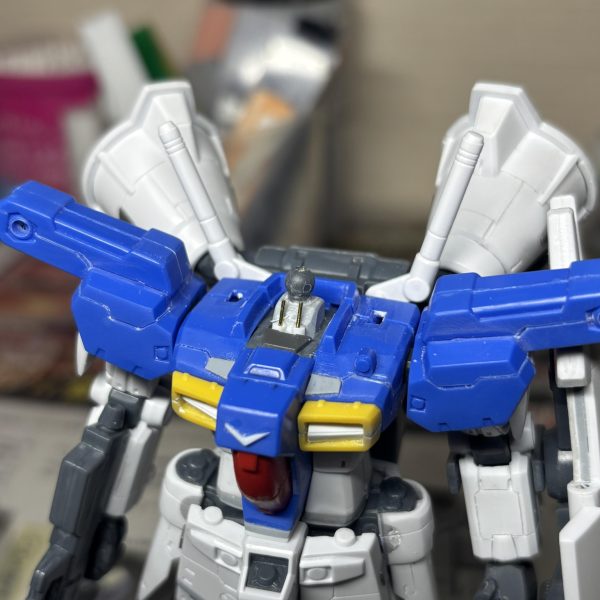 HGUCフルバーニアン制作中です。基本工作があらかた終わりサフ前状態で一旦投稿させていただきました。（4枚目）