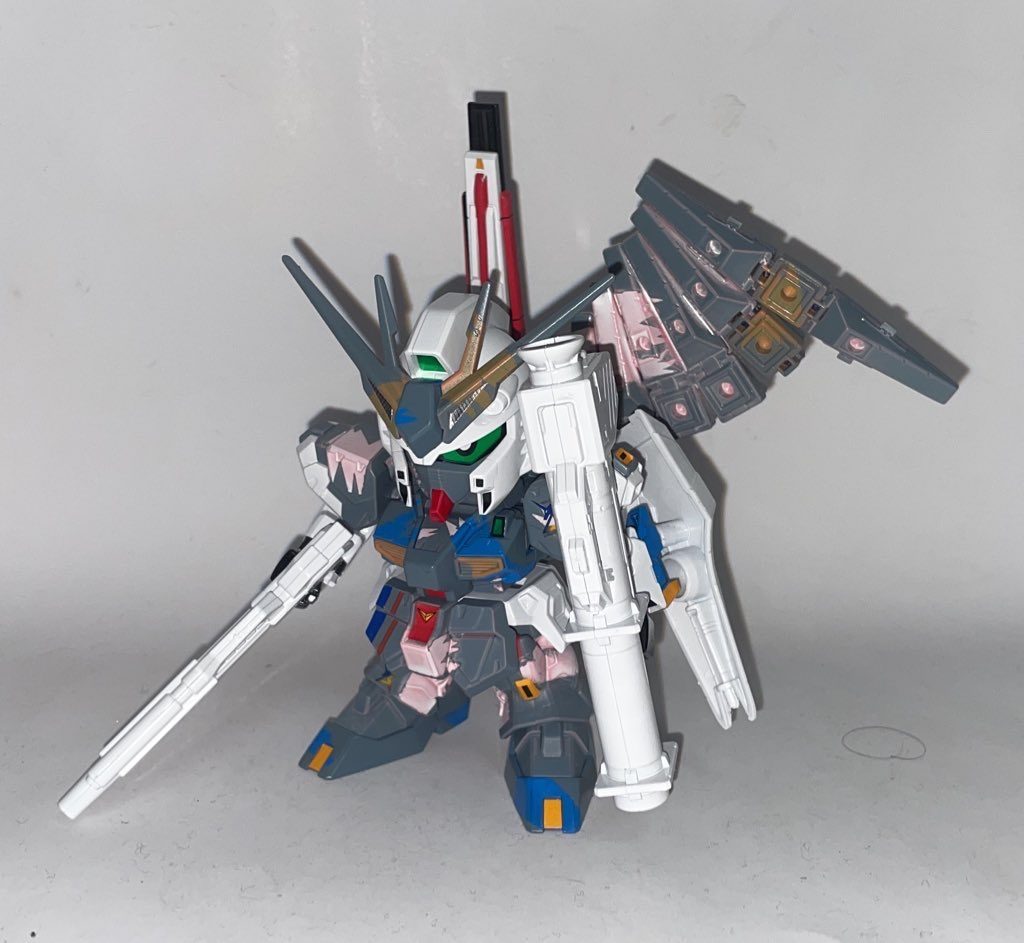 RX-93ff/SD福岡νガンダム[フィンファンネル＋ロングレンジフィンファンネル仕様]【パルスアレンジ・オブ・カスタム＋カラーモデル】–2枚目/制作者：【電幻龍メンバーズ】ドラグーンの開発部