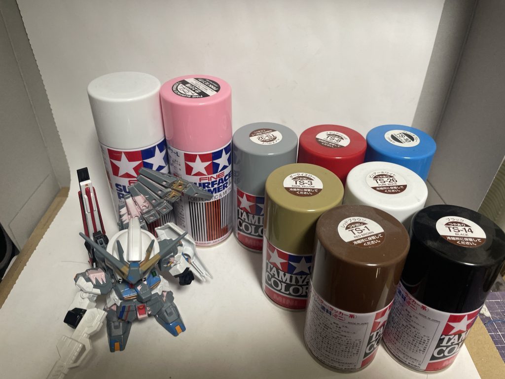 今回使用した塗料一覧