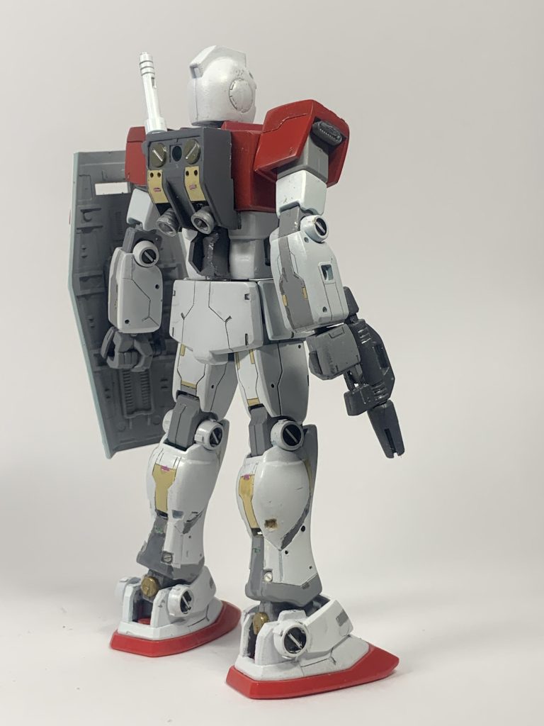 バックショット。 RG風にディテールアップしています。(gundam-kao5)