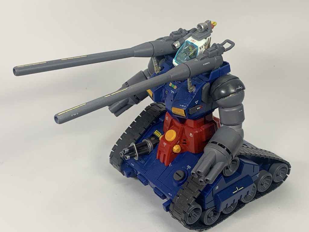 ガンタンクのキットは安い割にデキがいいですよね。(gundam-kao2)