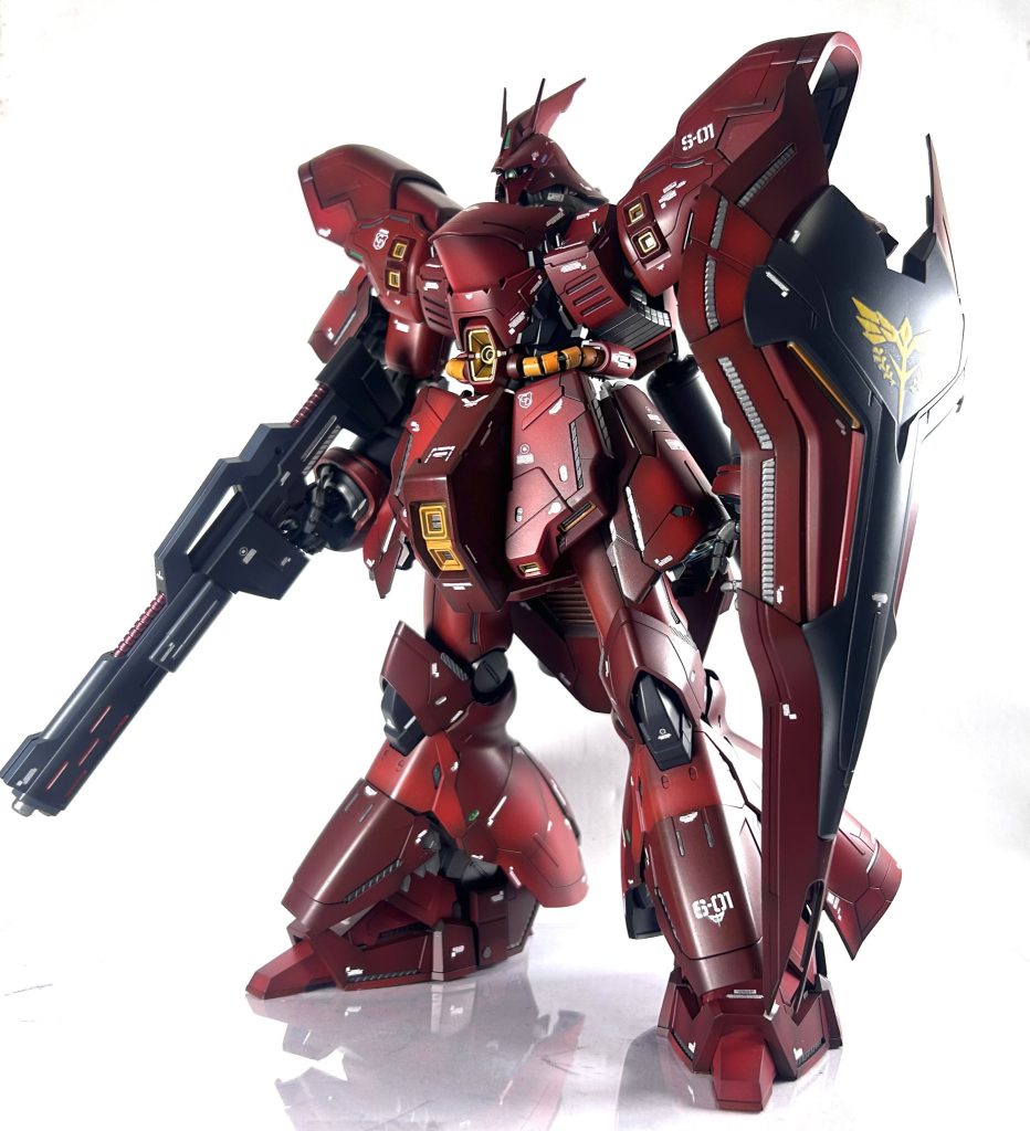 素立ちからとにかくデカくてスンゴイ重いです笑その分だけあり存在感も段違いなボリュームある機体ですね🟥