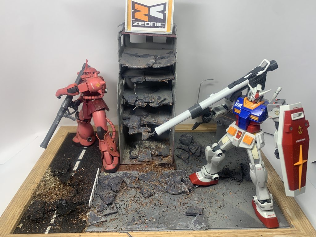 ガルマ散る（ジオラマ）