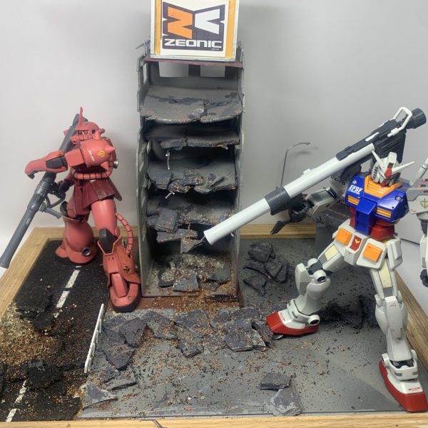ガルマ散る（ジオラマ）