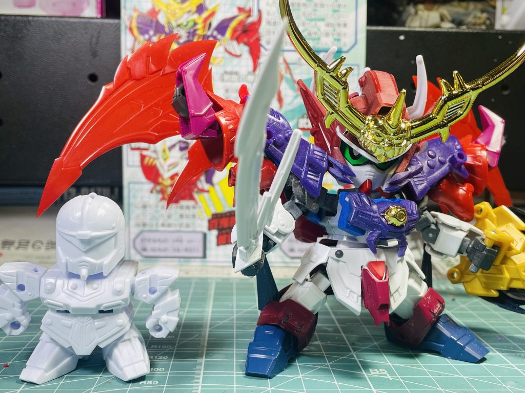 ミキシングプロセス、元キットとのサイズ比較