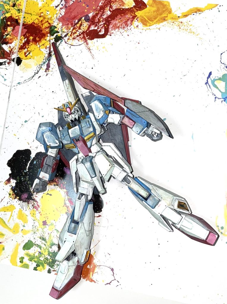 ゼータガンダム　イラスト風 全塗装–4枚目/制作者：yamoaomo