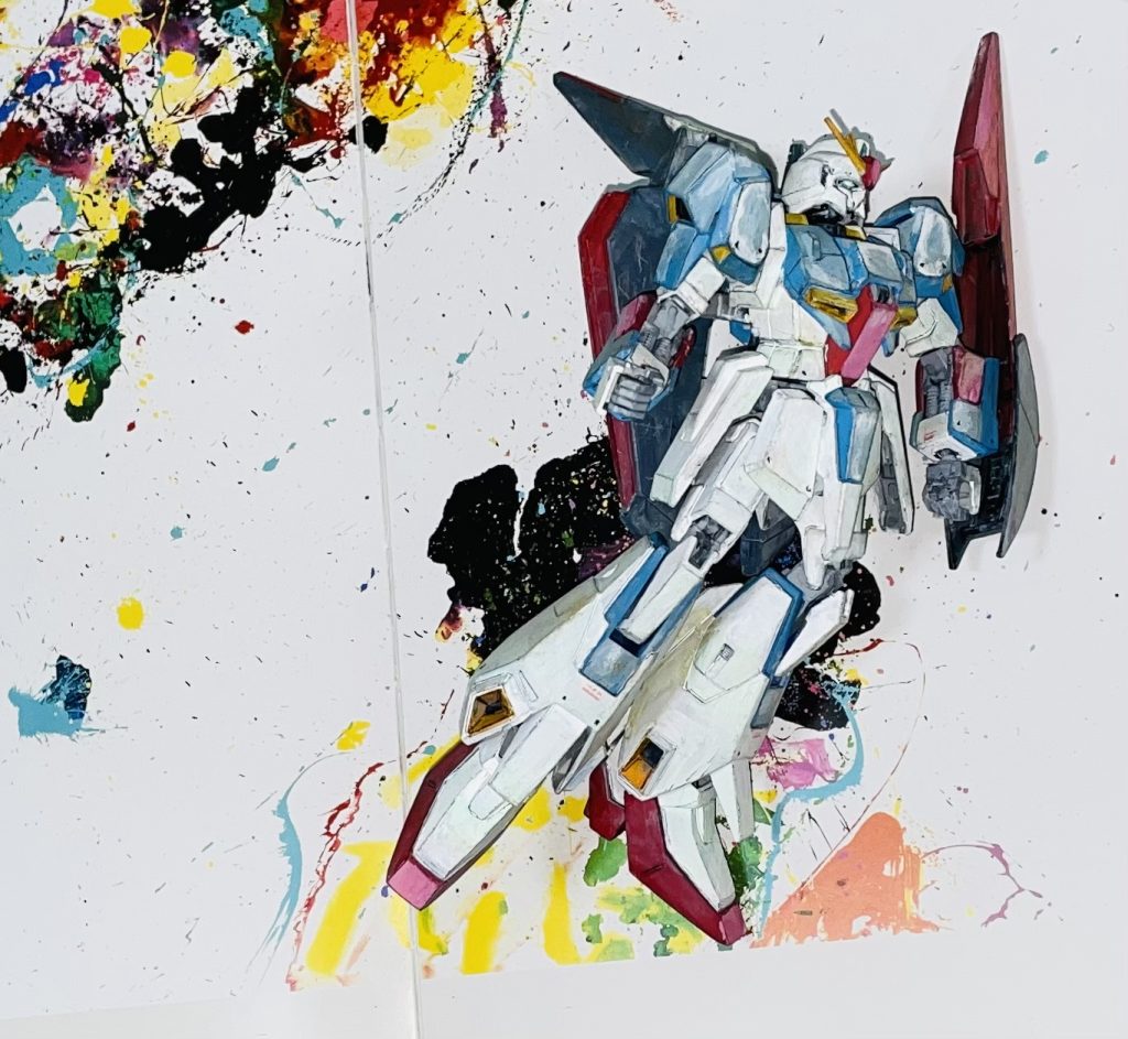 ゼータガンダム　イラスト風 全塗装–3枚目/制作者：yamoaomo