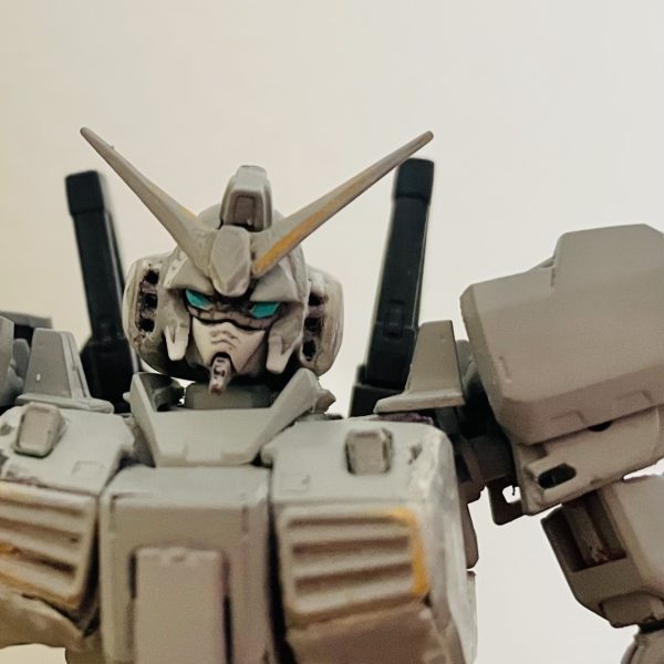 脚のベースが決まりました。顔も少し表面綺麗に腕はどうしたらいいんだろう&nbsp;&nbsp;ベースはHGユニコーンパーツにRGマークIIスカートはHGハイニューガンダム（6枚目）