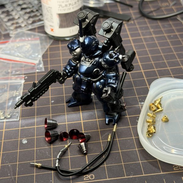 「初ケンプファー改造中…バーニア塗装と鉛シールに挑戦してみました🔰」