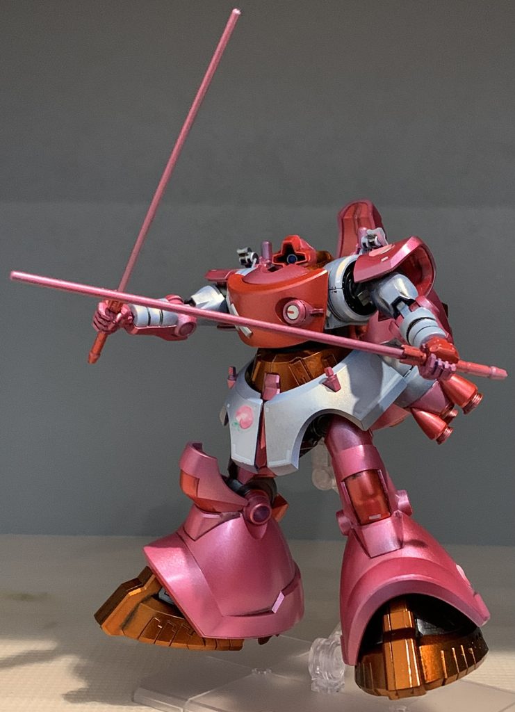 ピンクが多いわりに元のキットの出来がいいのでかっこいいですね。
