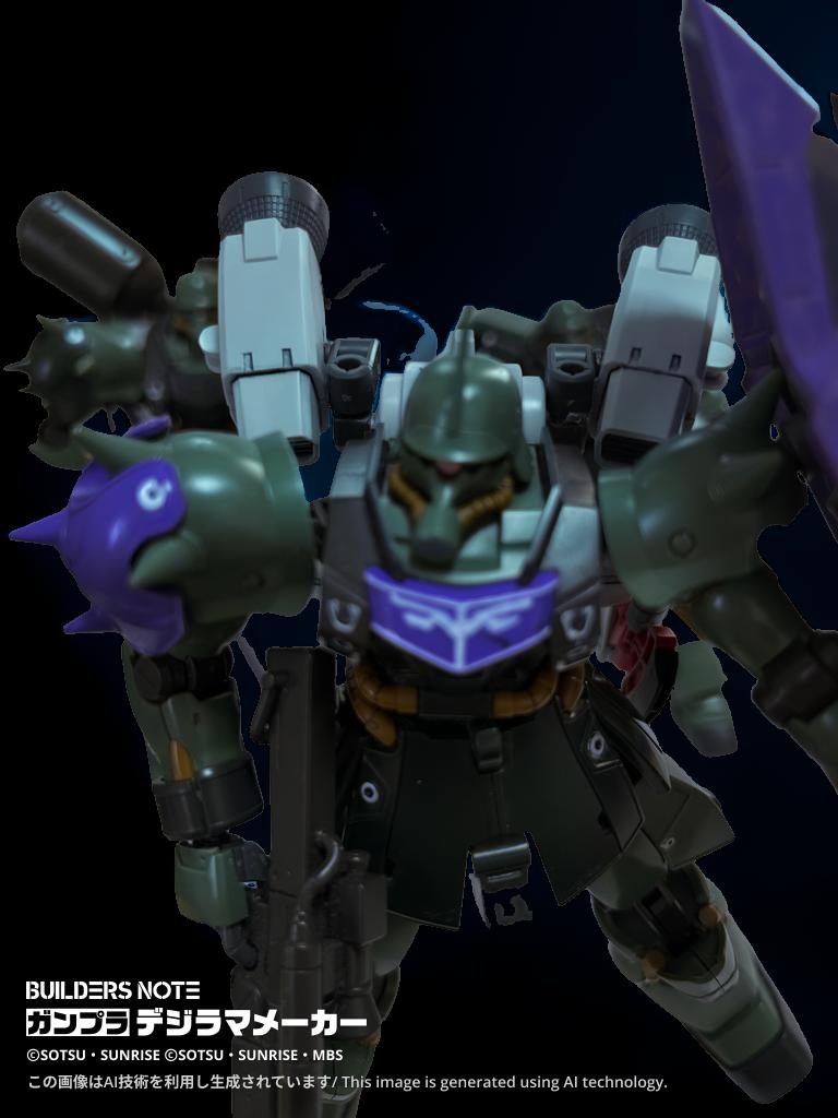 「フレグ少尉、ハッチをお願い。クレル中尉は外で待機しておいて」　ヒルデマリーに従い、フレグ・ヒル少尉がコロニーの手動開閉用ハンドルを掴んだ。機体のマニピュレーターは数度左回転を行い、コロニーのエアロックがゆっくりと開いていく。開き切った際のガタンという音と共にクレル中尉を除く隊員がコロニーに侵入した。ヒルデマリーは左マニピュレーターのトリモチ・ランチャーを整備員らしき人影に発射した。そして駐留しているサラミス改にグレネードを発射し、爆破した。もう一度コロニー内部に繋がるエアロックの前で先ほどのようにエアロックを開いた。