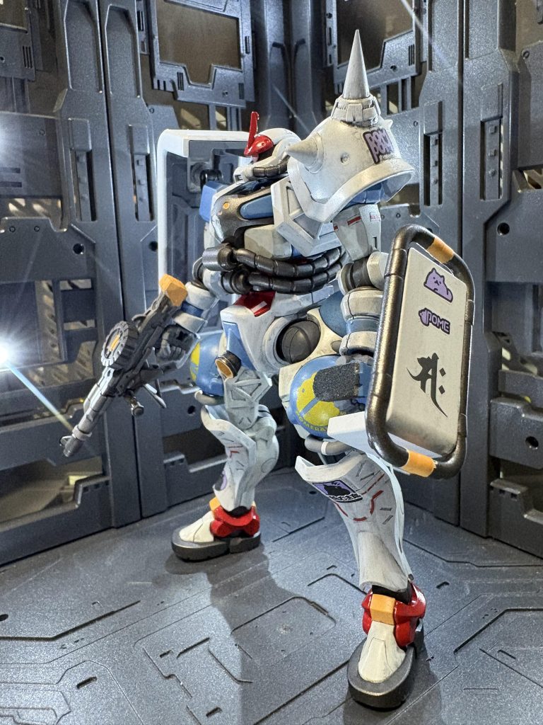 もともとのシールドとショルダーアーマをより強化してクランバトルへ！