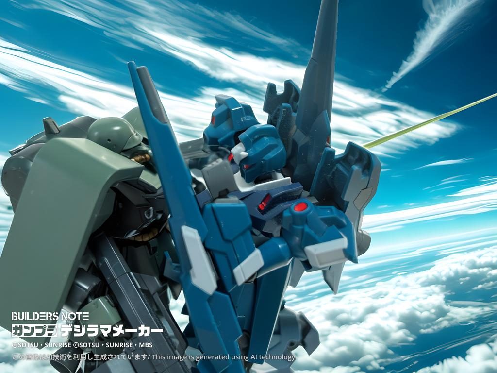 フレグ少尉は残ったリゼルのコクピットにビーム・サーベルを突き刺す。二機は凍ったようにコロニーの地表に落ちていった。