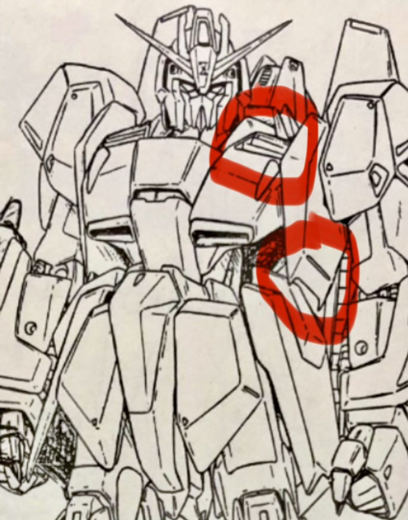 Zガンダムのデザインを最初に見たのはコミックボンボン誌上だったと記憶しています。その時に見たデザイン画では、胸のインテークが肩付近にもあったのがとても新鮮でしたが、決定稿では無くなっていました。その他、決定稿では細かい部分が少しずつ変更になってました。今回は決定稿の直前バージョンを作りました。
