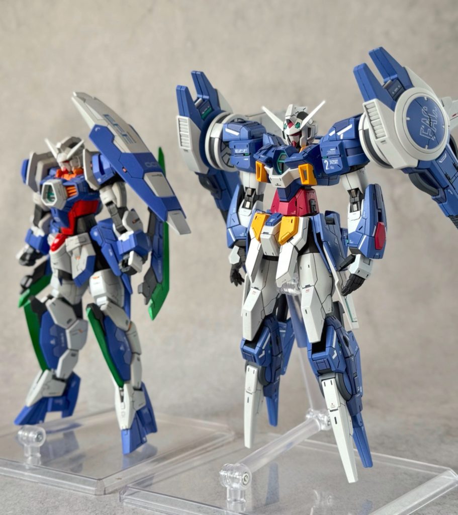 前に作ったAGE-1レイザーと。こちらも投稿してるのでぜひご覧ください！