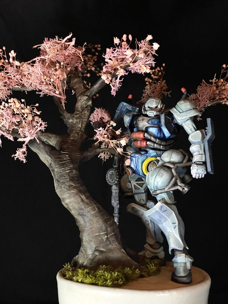 軍警　ザクと夜桜