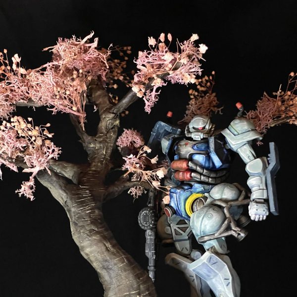軍警　ザクと夜桜
