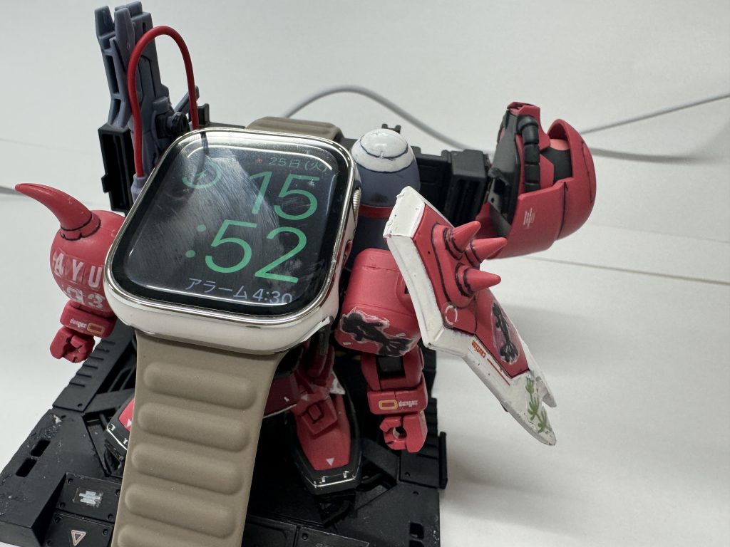 アップルウォッチ ガナーザク充電ステーション–5枚目/制作者：あゆザク