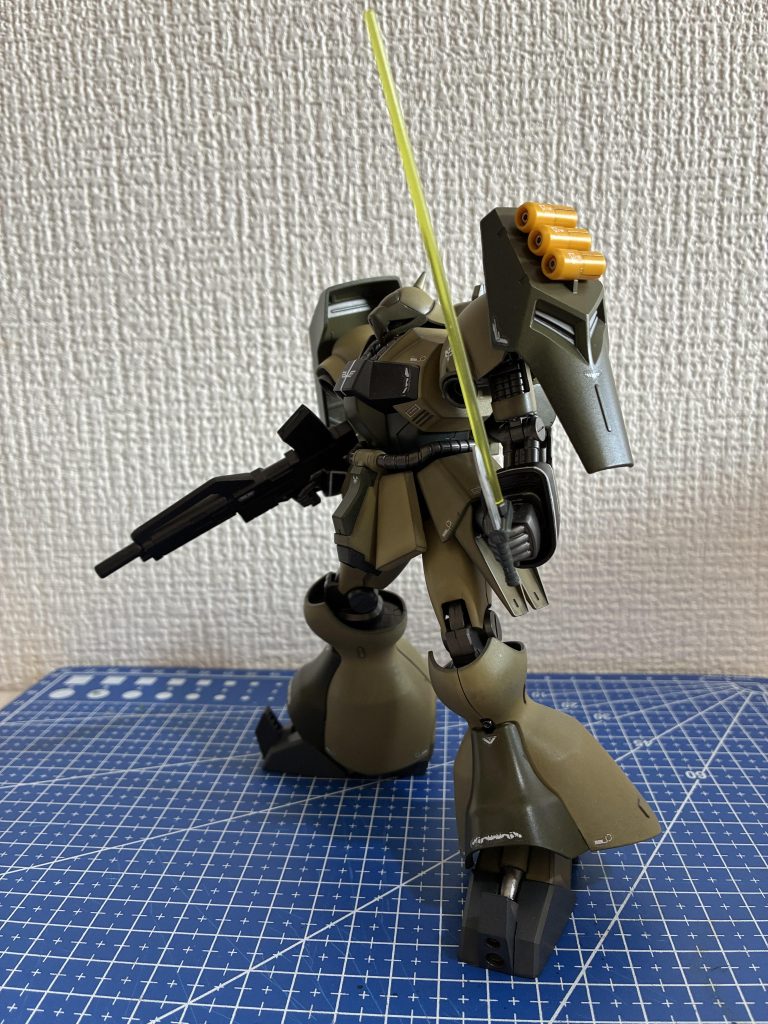 ミリタリーカラーがたまりません🤤ダークイエローとオリーブドラフで塗装して半艶のトップコートで仕上げました