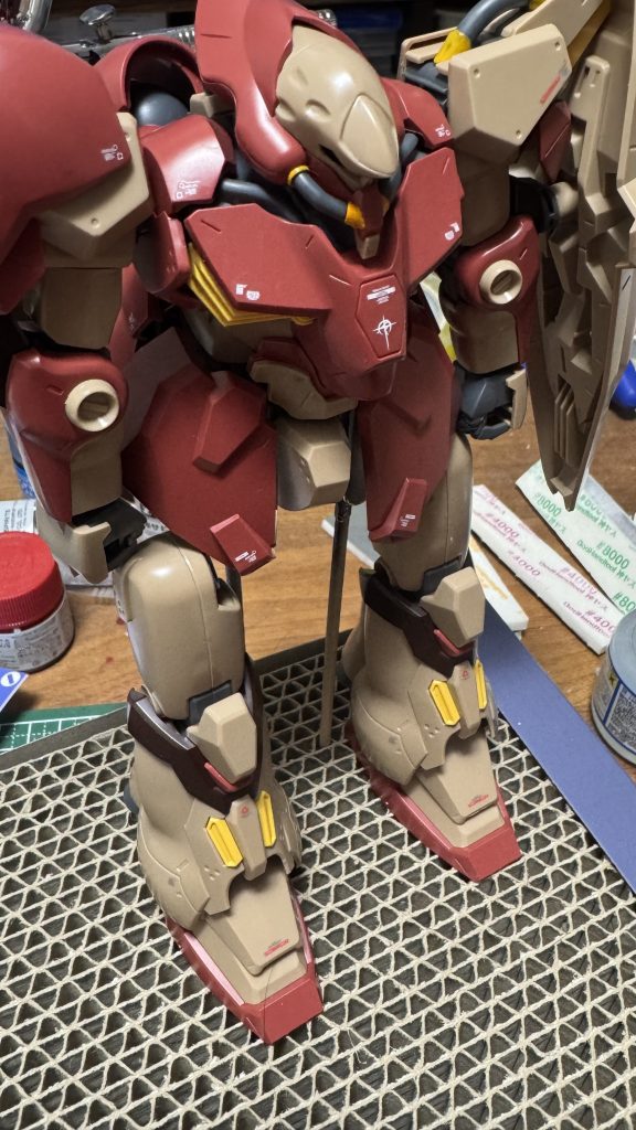 水転貼って、クリアコートして汚しに取りかかります。