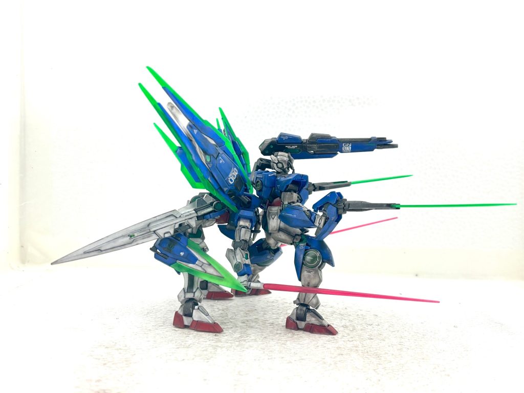 GNソードブラスター&GNキャノン発射。