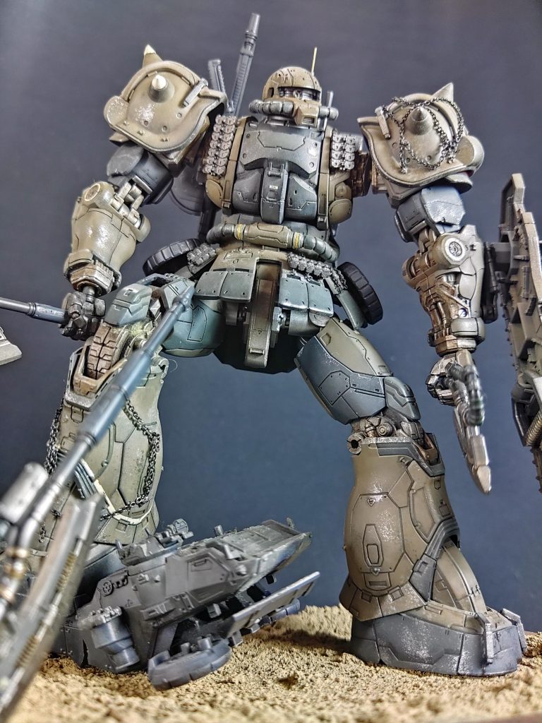 元々のディテールが細かいので、あおり気味に撮影したこの画角が良いですね❗