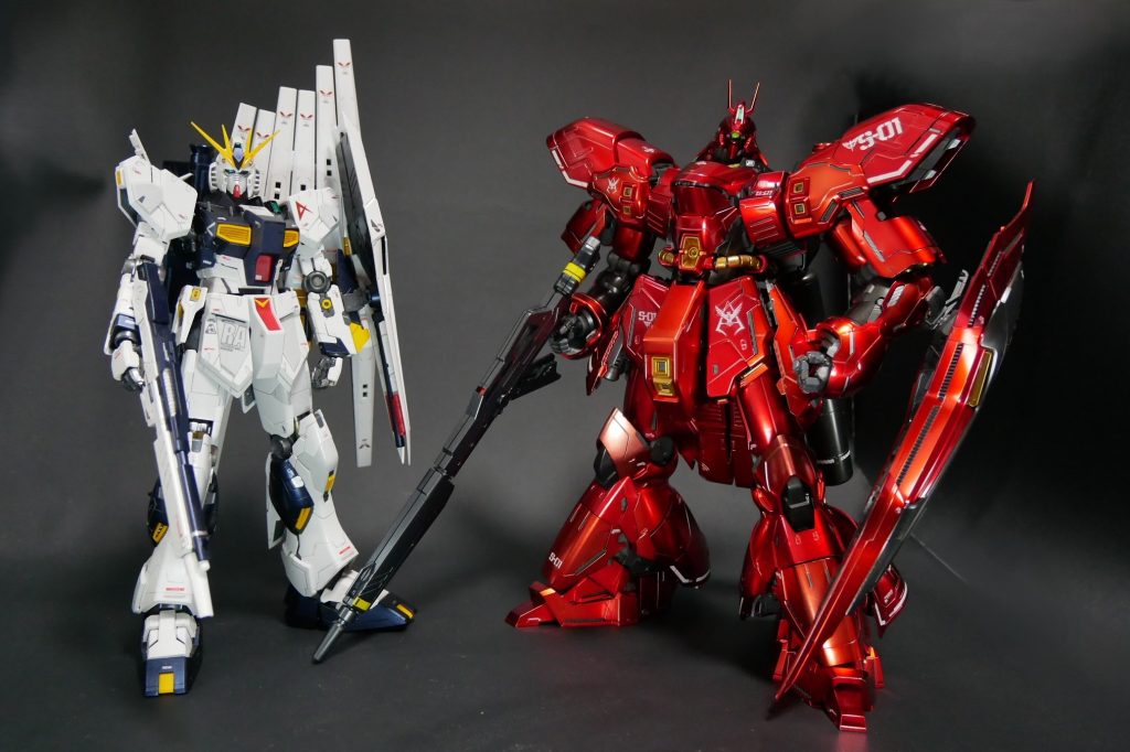 MG νガンダム.ver ka スペシャルデカール版 ＋ MG サザビー.ver ka スペシャルコーティング おまけつき豪華セット–2枚目/制作者：suteteko76