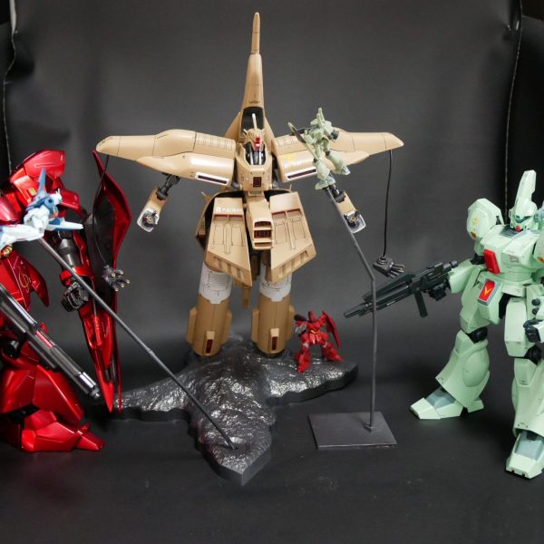 MG　逆襲のシャア　サザビー　メタリックコーティング＋　MG　ジェガン＋　α・アジール　豪華セット