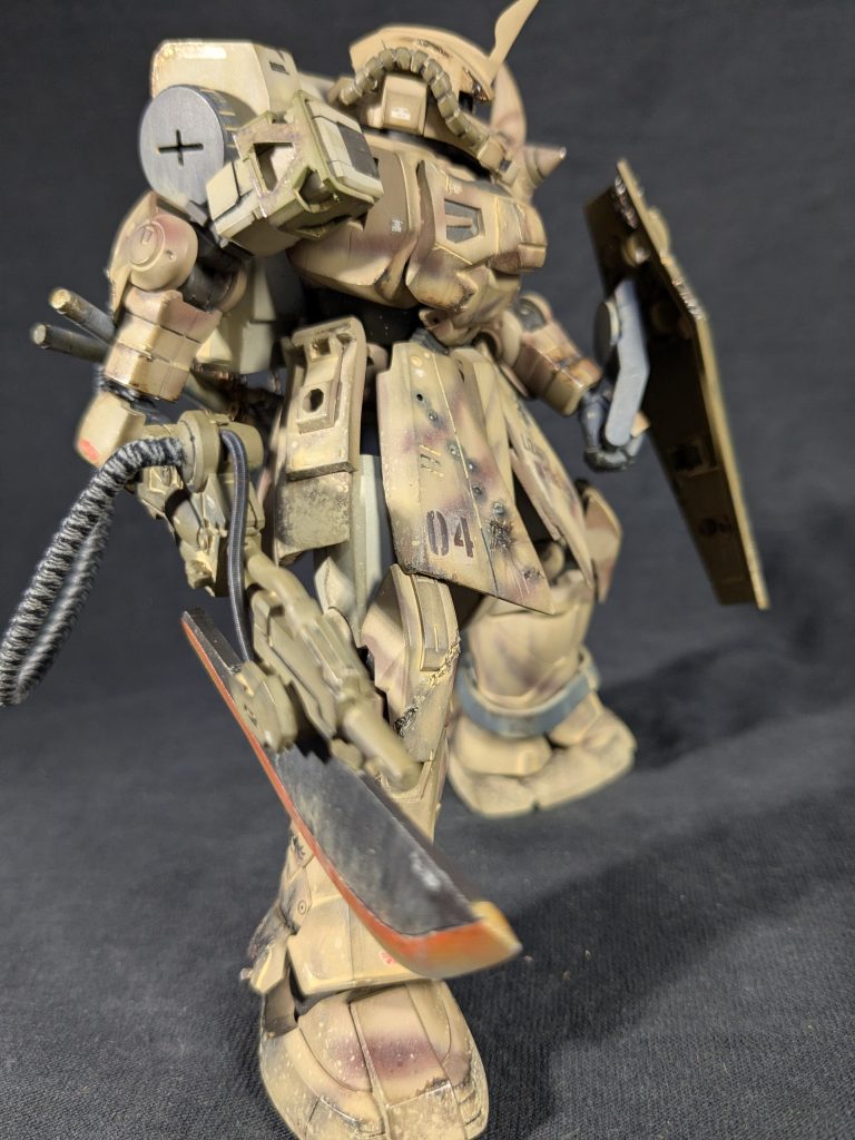 「あいつの盾を道連れに」　アクトザク砂漠仕様機–8枚目/制作者：おやじ