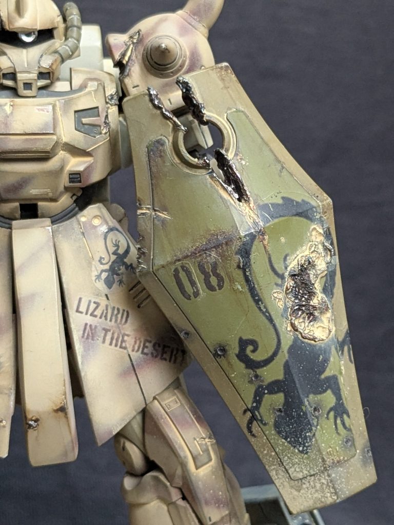 「あいつの盾を道連れに」　アクトザク砂漠仕様機–6枚目/制作者：おやじ