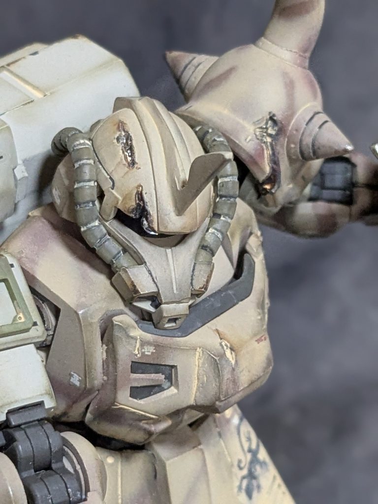 「あいつの盾を道連れに」　アクトザク砂漠仕様機