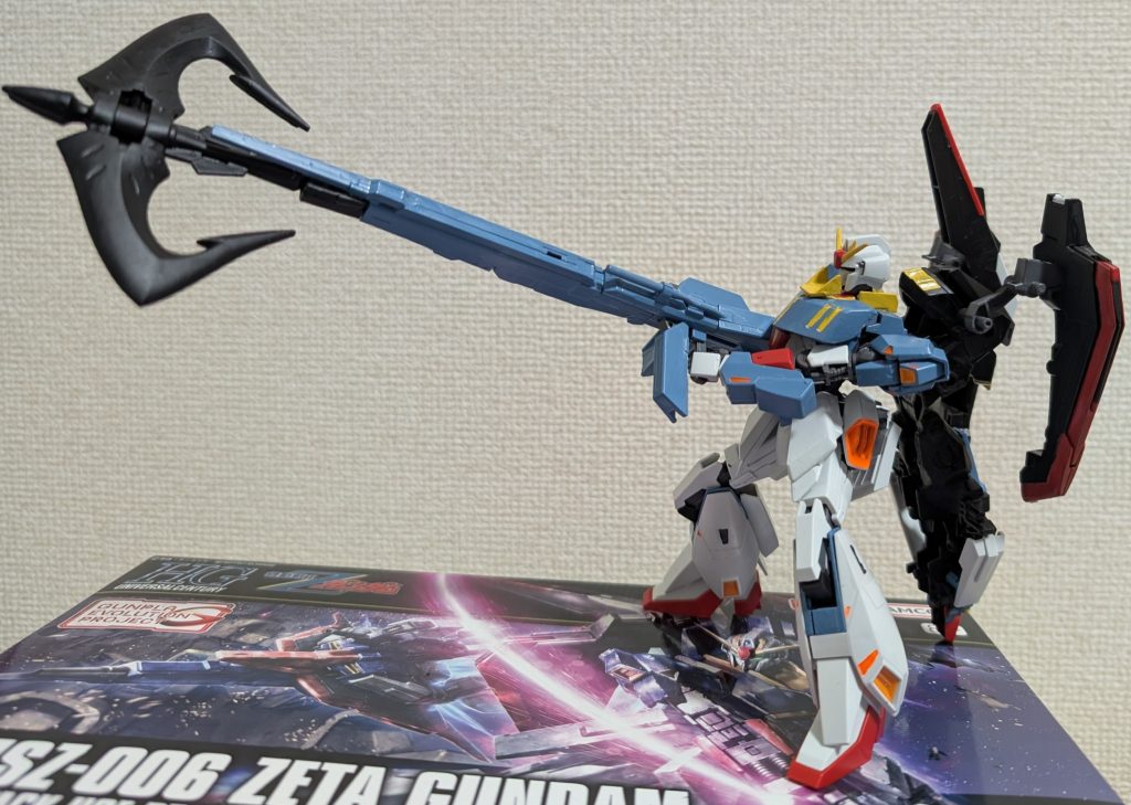 元のハイパー・メガ・ランチャーに、グレモリーのアンカーを合体させて製作。この様に、錨を打ち出して敵を仕留めます。