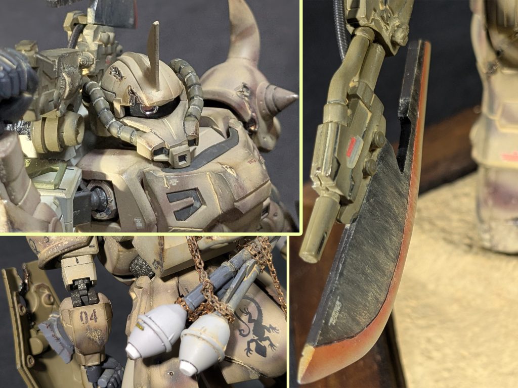 「あいつの盾を道連れに」　アクトザク砂漠仕様機–8枚目/制作者：おやじ