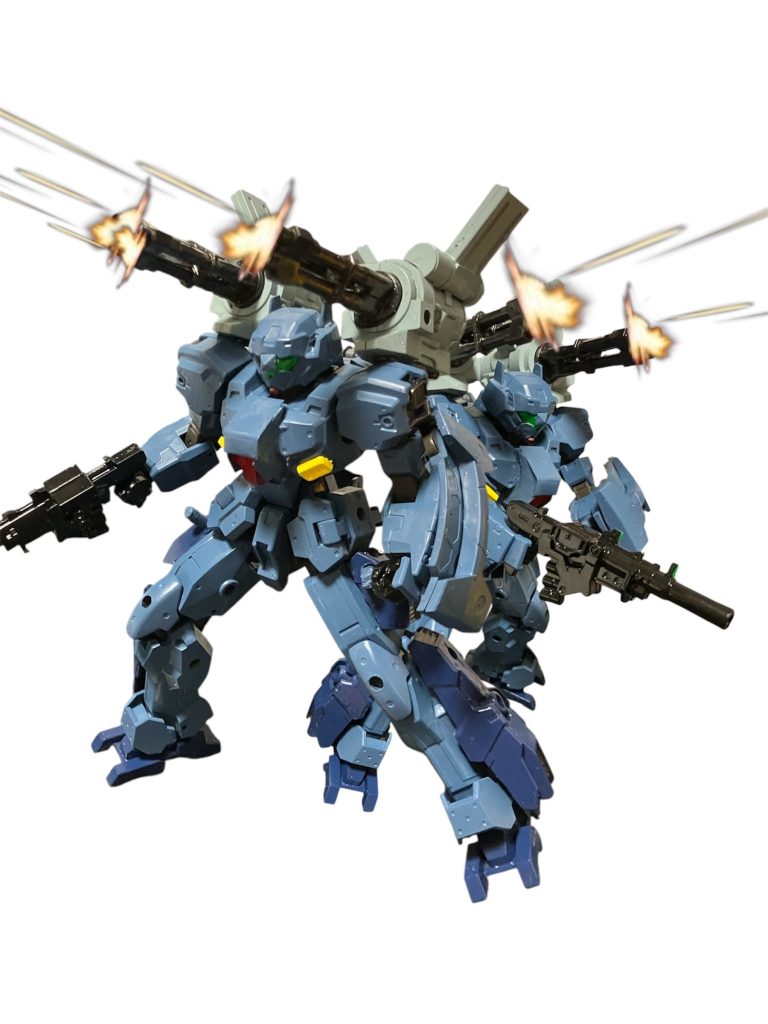 流用1。ジェガンADのガトリングキャノンを接続して、G-キャノンのような後方支援もできる^_^