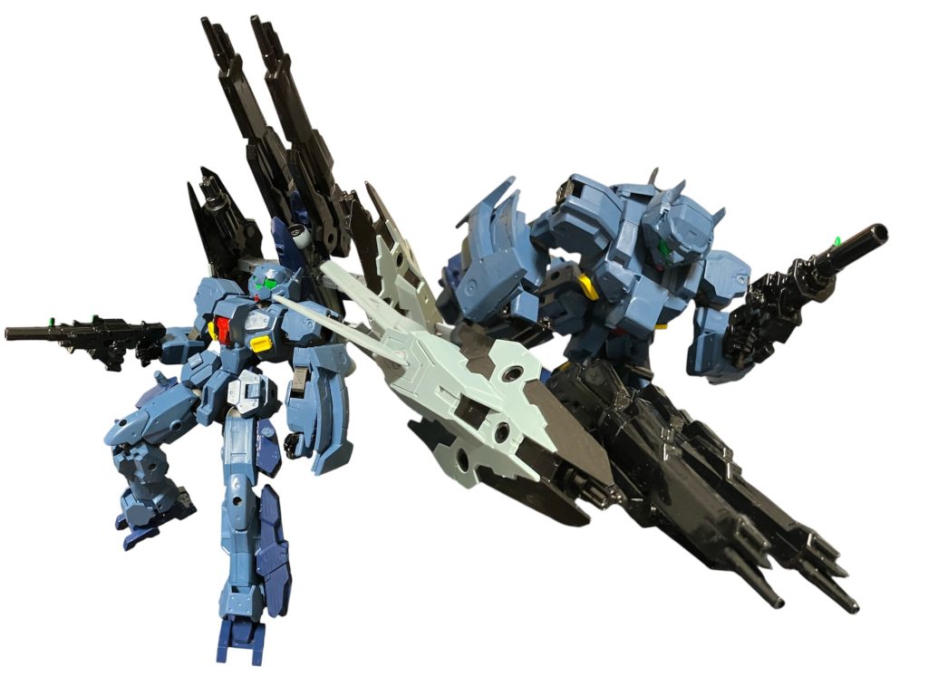 流用2。ジェガンADと同様に接続パーツをバックパックに追加。ミッションポッドを合体・搭乗できる。