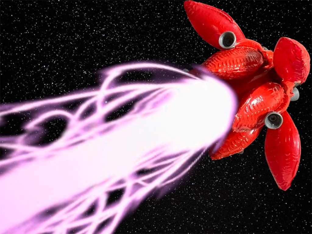 大型メガ粒子砲。これも原作リスペクト。