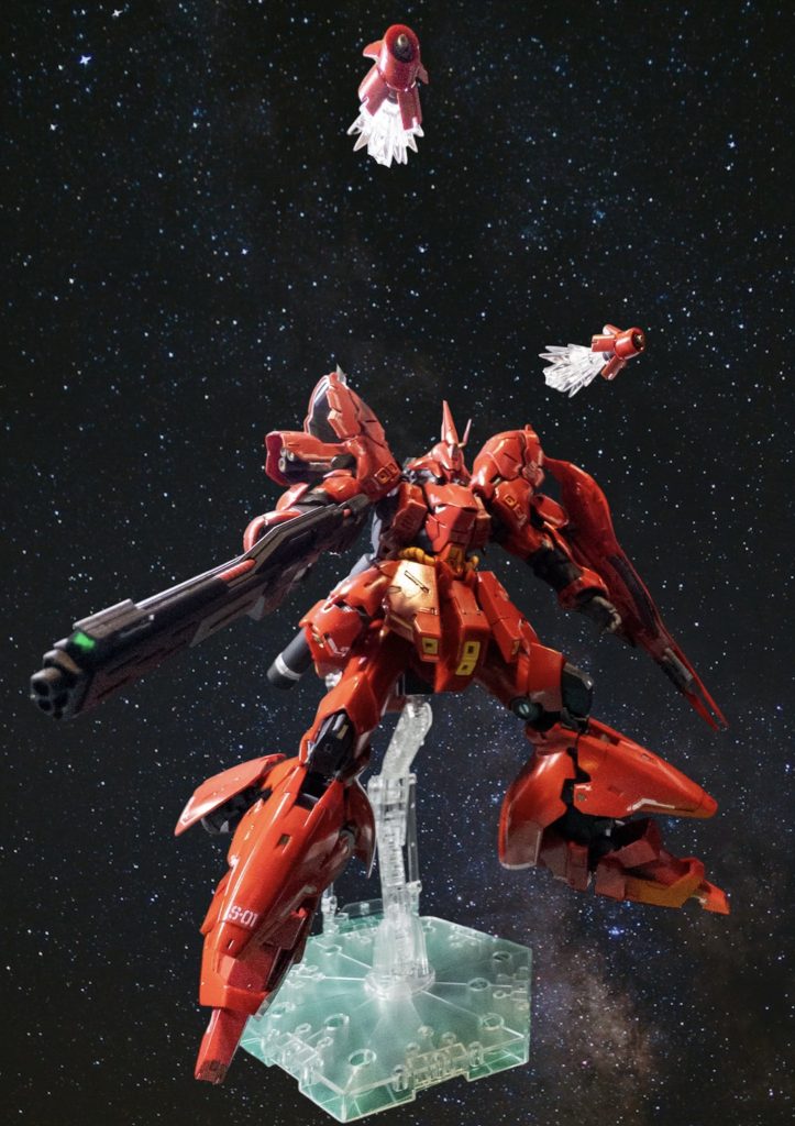 作品名：ファンネルのエフェクト<p>専用のやつってたぶんプレバン限定とかだよね？とりあえず大きめのファネル系はバーニアエフェクトで良さそう〜</p>
