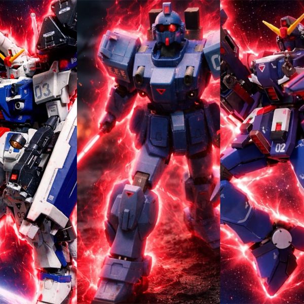 HG ブルーディスティニー1号機、2号機FA、3号機改