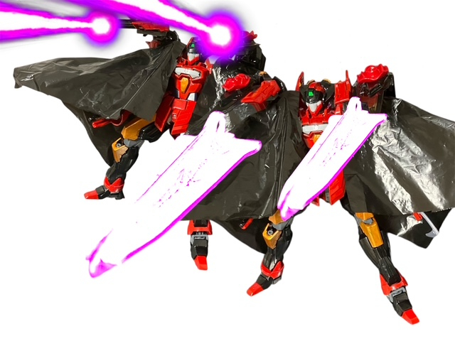 ドッズコートの装甲を兼ねるバインダーガンとビームダガー射出装置。