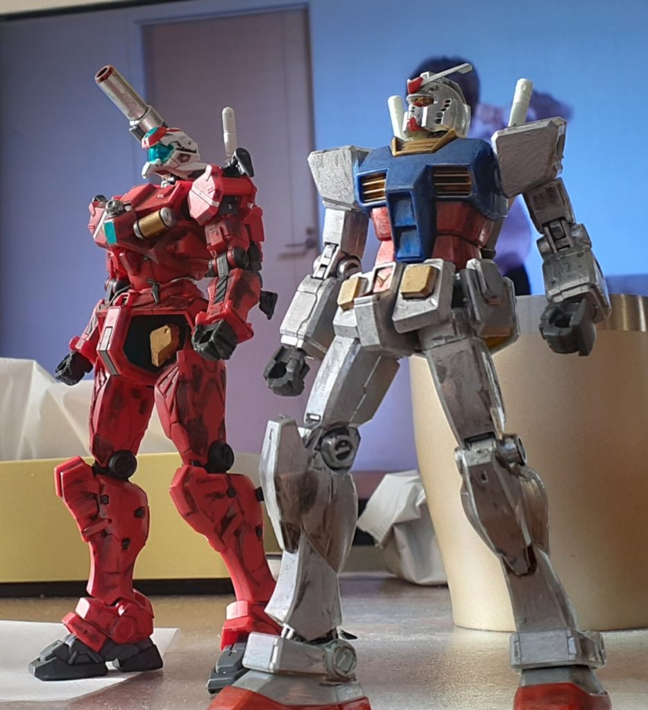 初めて塗装したhgガンダム–4枚目/制作者：ガンプラ初心者のお肉