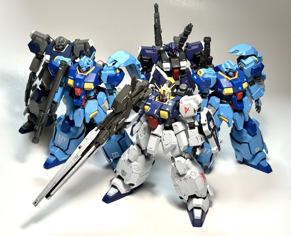 我が家のグスタフ・カール軍団(?)。グスタフ・カール 隊長機 風https://gumpla.jp/hg/25310279ドーラ・カール 風https://gumpla.jp/hg/25300921グスタフ・カール スナイパー(オリジナル機)https://gumpla.jp/hg/751486